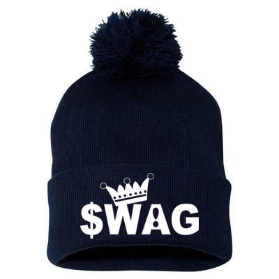 King Of Swag Pom Pom 12in Knit Beanie