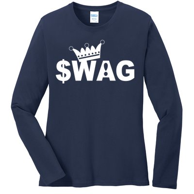 King Of Swag Ladies Long Sleeve Shirt