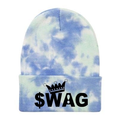 King Of Swag Tie Dye 12in Knit Beanie