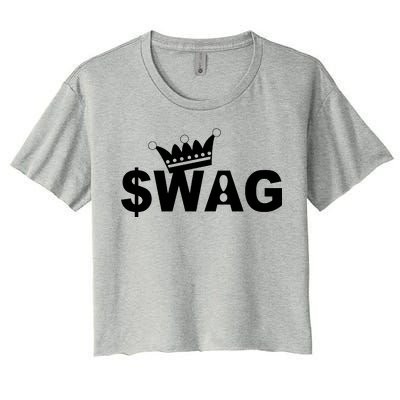 King Of Swag Women's Crop Top Tee