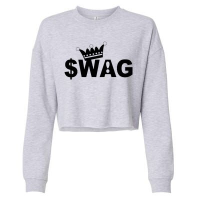 King Of Swag Cropped Pullover Crew