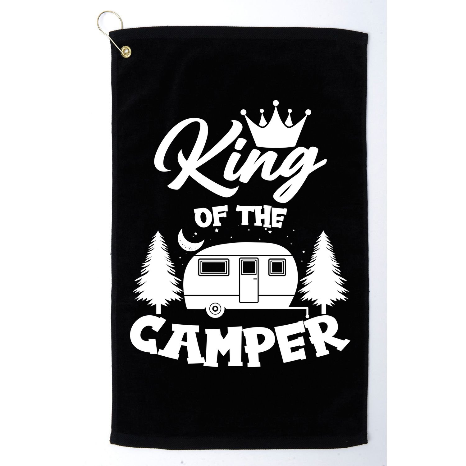King Of The Camper Golf Towel