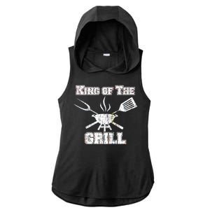 King Of The Grill Ladies PosiCharge Tri-Blend Wicking Draft Hoodie Tank