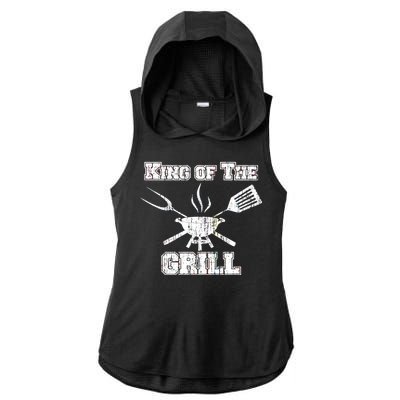 King Of The Grill Ladies PosiCharge Tri-Blend Wicking Draft Hoodie Tank