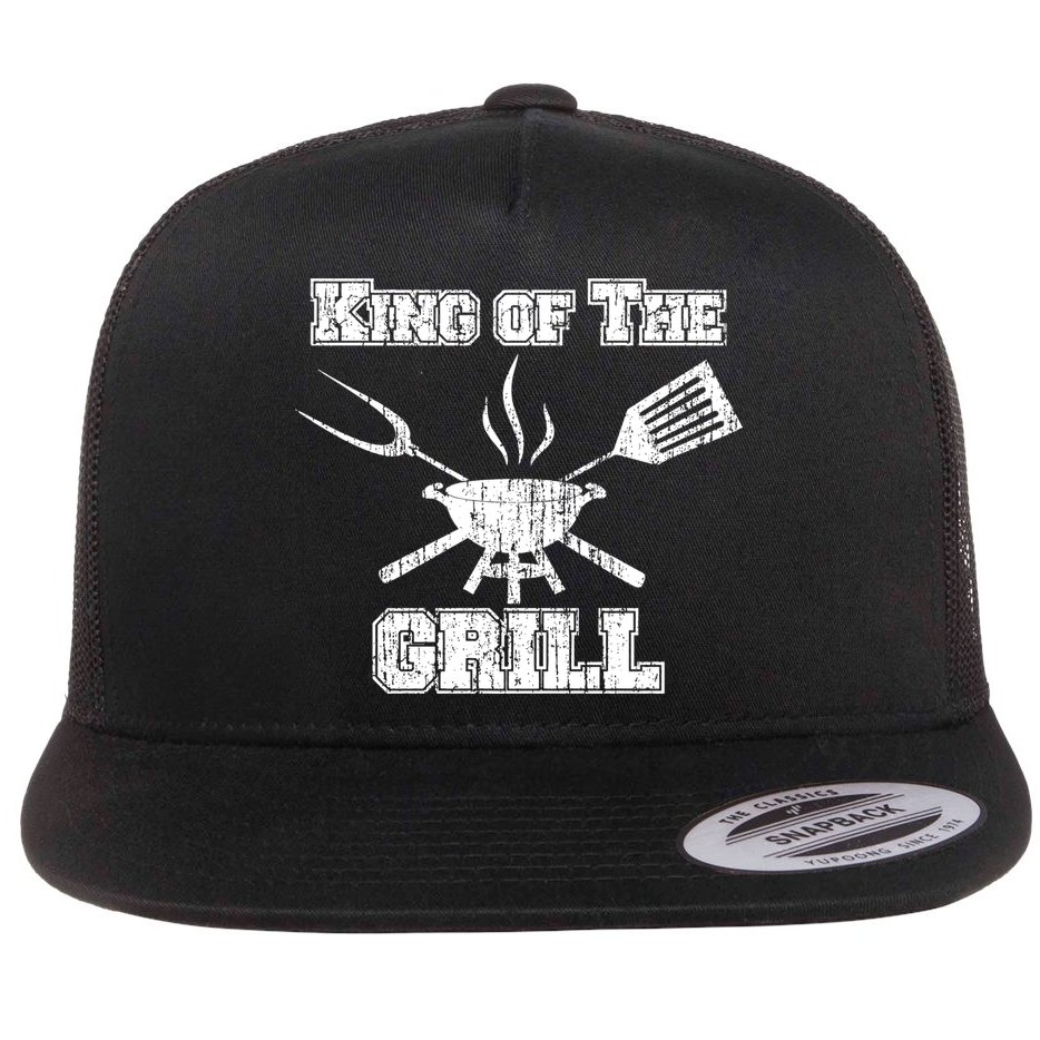 King Of The Grill Flat Bill Trucker Hat