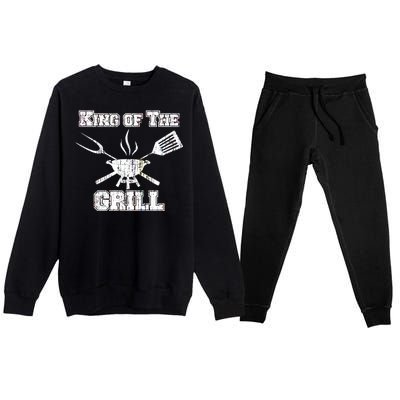 King Of The Grill Premium Crewneck Sweatsuit Set