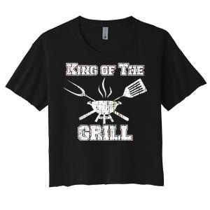 King Of The Grill Women's Crop Top Tee