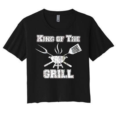 King Of The Grill Women's Crop Top Tee