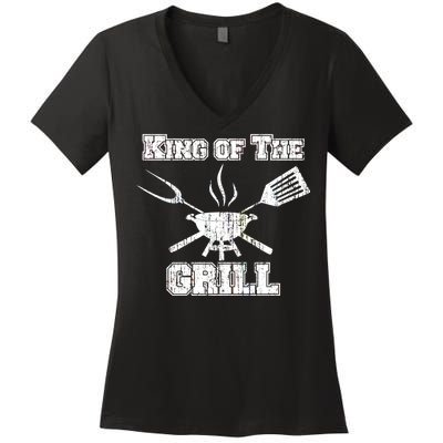 King Of The Grill Women's V-Neck T-Shirt