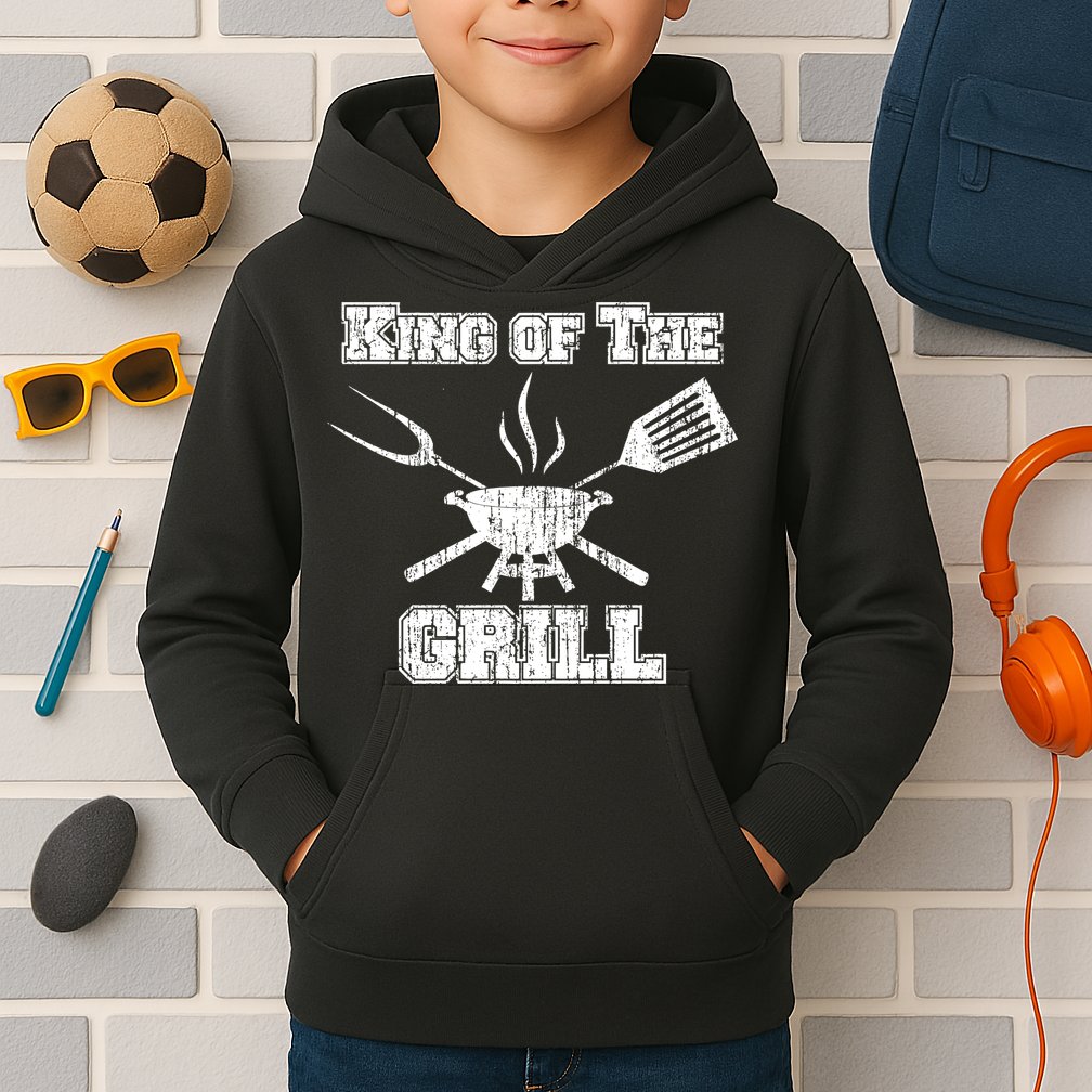 King Of The Grill Kids Hoodie