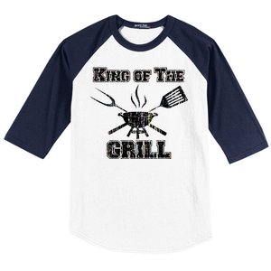 King Of The Grill Baseball Sleeve Shirt