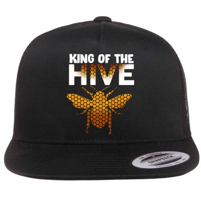 King Of The Hive Flat Bill Trucker Hat