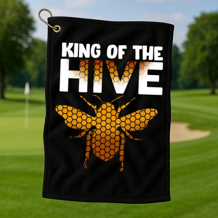 King Of The Hive Golf Towel