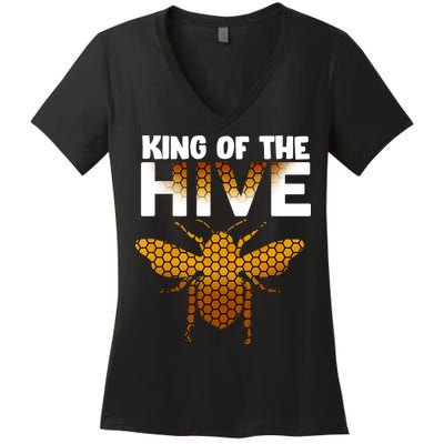 King Of The Hive Women's V-Neck T-Shirt