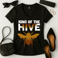 King Of The Hive Women's V-Neck T-Shirt