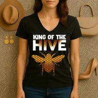 King Of The Hive Women's V-Neck T-Shirt