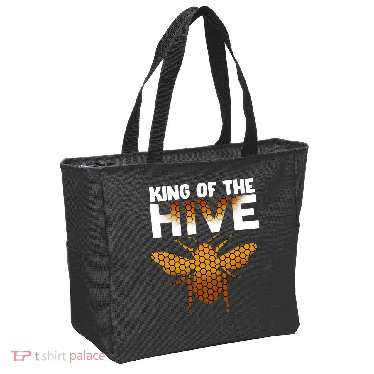 King Of The Hive Zip Tote Bag