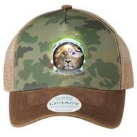 King Of The Universe Lion Space Astronaut Helmet Legacy Tie Dye Trucker Hat