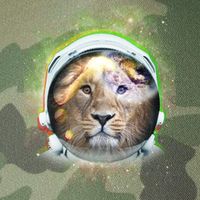 King Of The Universe Lion Space Astronaut Helmet Legacy Tie Dye Trucker Hat