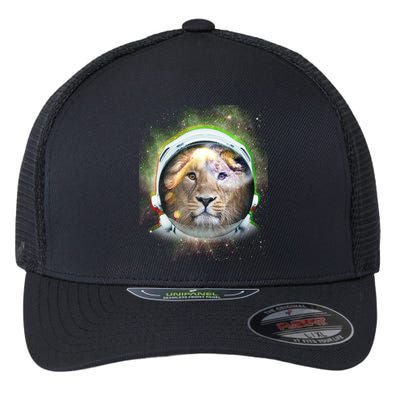 King Of The Universe Lion Space Astronaut Helmet Flexfit Unipanel Trucker Cap