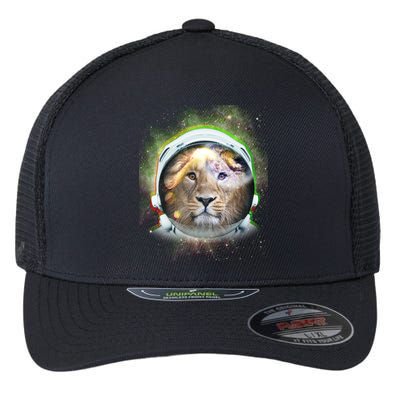 King Of The Universe Lion Space Astronaut Helmet Flexfit Unipanel Trucker Cap