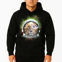 King Of The Universe Lion Space Astronaut Helmet Hoodie