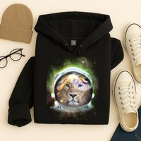 King Of The Universe Lion Space Astronaut Helmet Hoodie