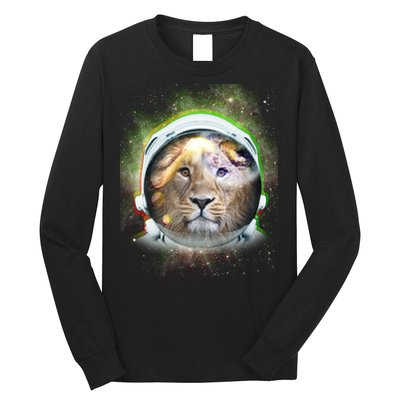 King Of The Universe Lion Space Astronaut Helmet Long Sleeve Shirt