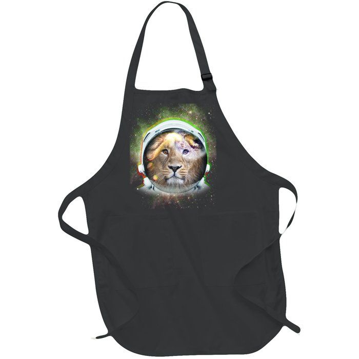 King Of The Universe Lion Space Astronaut Helmet Full-Length Apron With Pockets