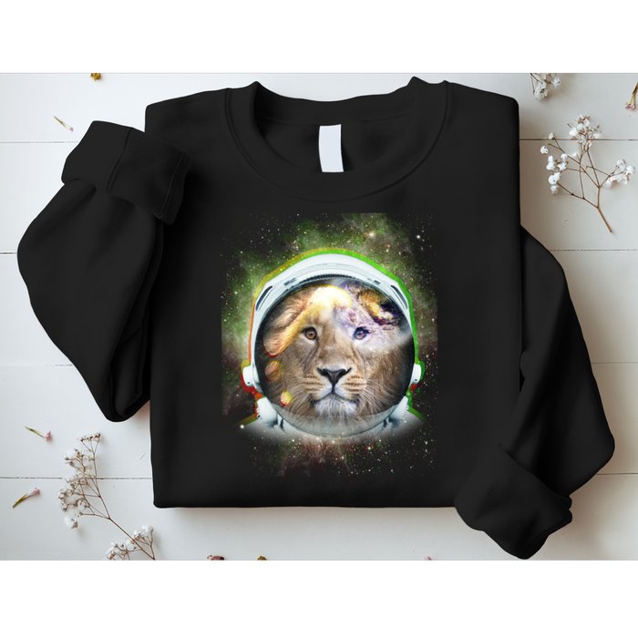 King Of The Universe Lion Space Astronaut Helmet Sweatshirt