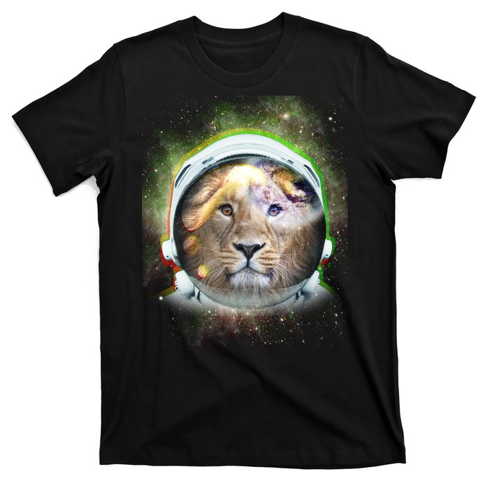 King Of The Universe Lion Space Astronaut Helmet T-Shirt