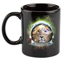 King Of The Universe Lion Space Astronaut Helmet 11oz C Handle Ceramic Mug
