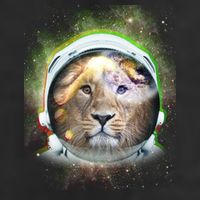 King Of The Universe Lion Space Astronaut Helmet Beanie