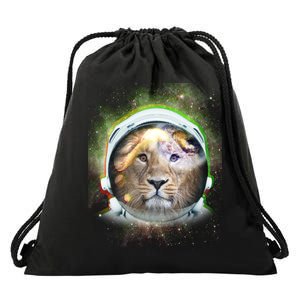 King Of The Universe Lion Space Astronaut Helmet Drawstring Bag