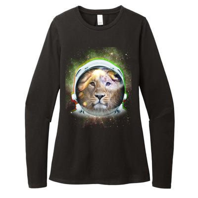 King Of The Universe Lion Space Astronaut Helmet Womens CVC Long Sleeve Shirt