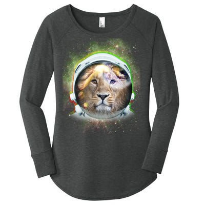 King Of The Universe Lion Space Astronaut Helmet Women's Perfect Tri Tunic Long Sleeve Shirt