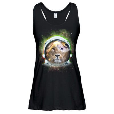 King Of The Universe Lion Space Astronaut Helmet Ladies Essential Flowy Tank