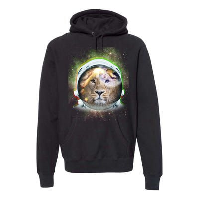 King Of The Universe Lion Space Astronaut Helmet Premium Hoodie