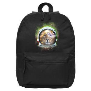 King Of The Universe Lion Space Astronaut Helmet 16 in Basic Backpack