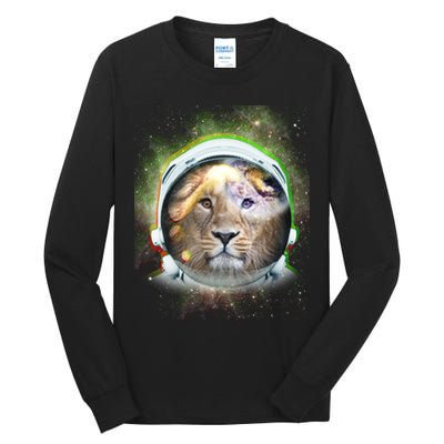 King Of The Universe Lion Space Astronaut Helmet Tall Long Sleeve T-Shirt