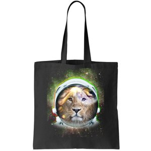 King Of The Universe Lion Space Astronaut Helmet Tote Bag