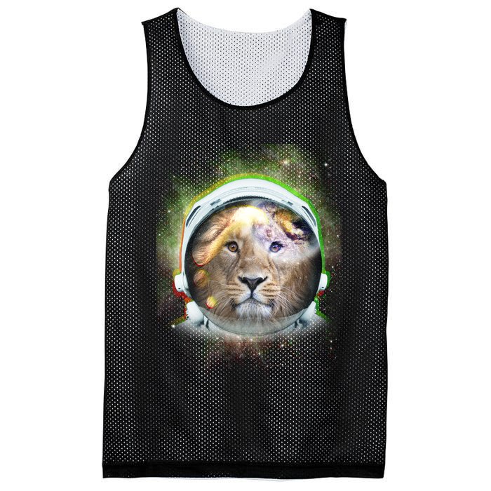 King Of The Universe Lion Space Astronaut Helmet Mesh Reversible Basketball Jersey Tank