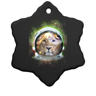 King Of The Universe Lion Space Astronaut Helmet Ceramic Star Ornament