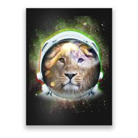 King Of The Universe Lion Space Astronaut Helmet Poster