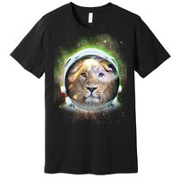 King Of The Universe Lion Space Astronaut Helmet Premium T-Shirt