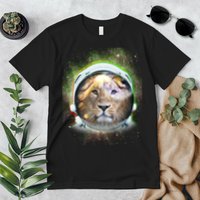 King Of The Universe Lion Space Astronaut Helmet Premium T-Shirt