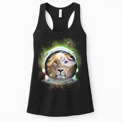 King Of The Universe Lion Space Astronaut Helmet Womens Tank Top