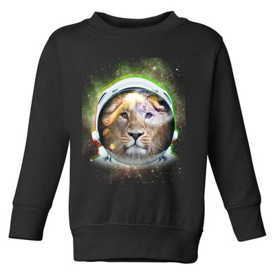 King Of The Universe Lion Space Astronaut Helmet Toddler Sweatshirt