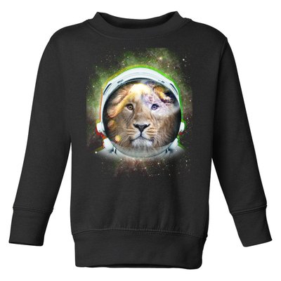 King Of The Universe Lion Space Astronaut Helmet Toddler Sweatshirt