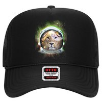 King Of The Universe Lion Space Astronaut Helmet Trucker Hat